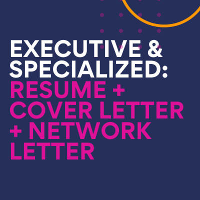 The Director Package: Executive Resume + Cover Letter + Career Coaching